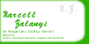 marcell zalanyi business card